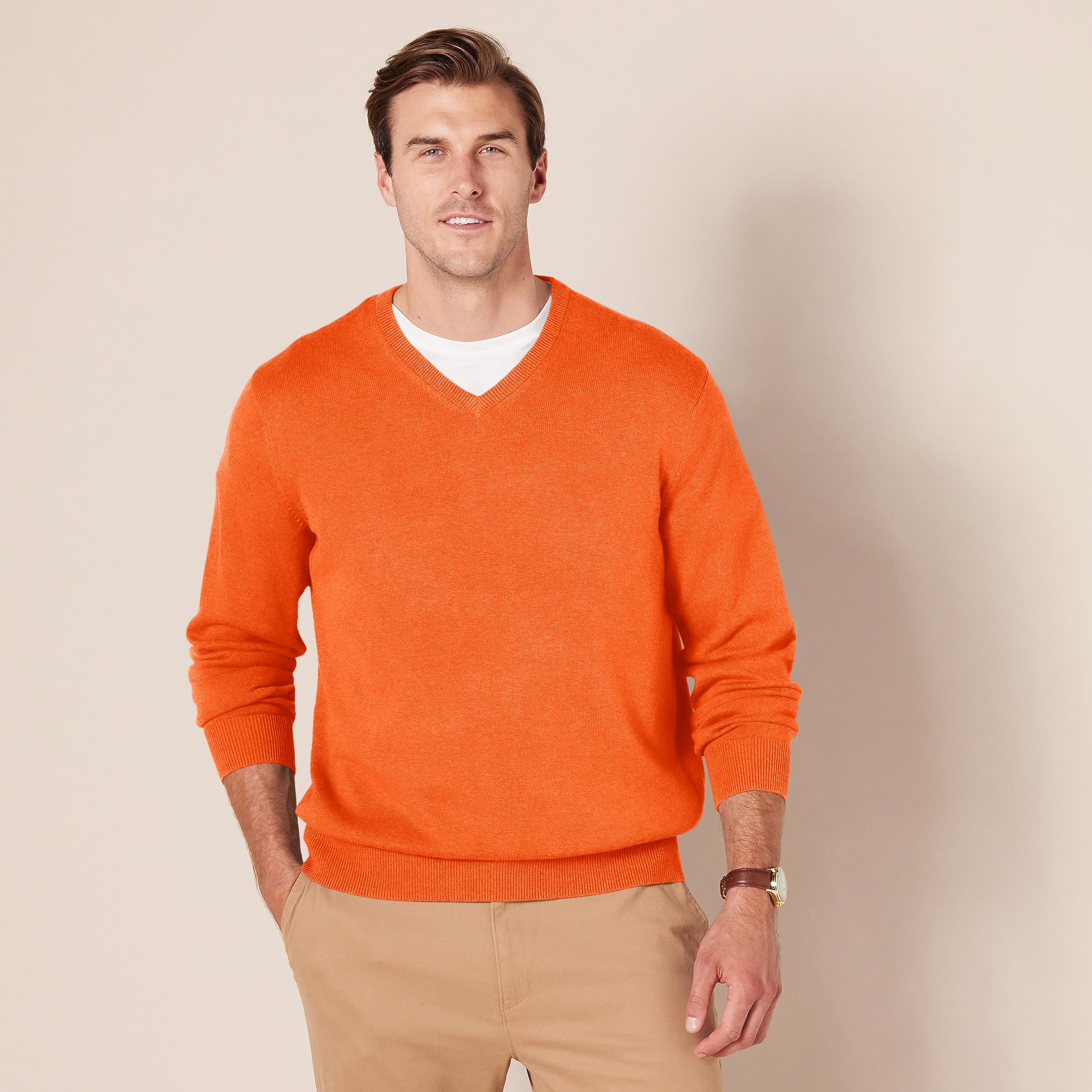 Amazon Essentials Homme Pull à Col en V (Disponible en Grandes Tailles et Grandes Longueurs)