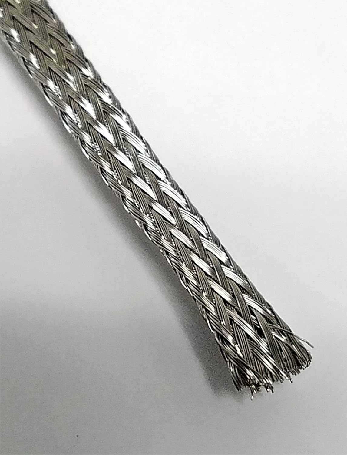 1/8" Stainless Steel Braided Sleeving (304SS) - Length: 10 Feet 1/8"