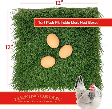 Pecking Order Nest Box Turf - 3 Pack, Green