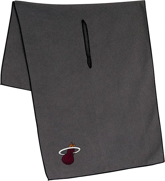 Team Effort NBA 19"x41" Grey Microfiber Towel with 8" Center Slit