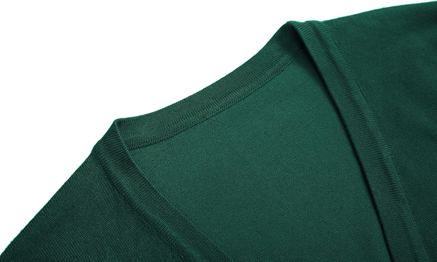 Urban CoCo Women's Cropped Cardigan V-Neck Button Down Knitted Sweater 3/4 Sleeve - Image 4