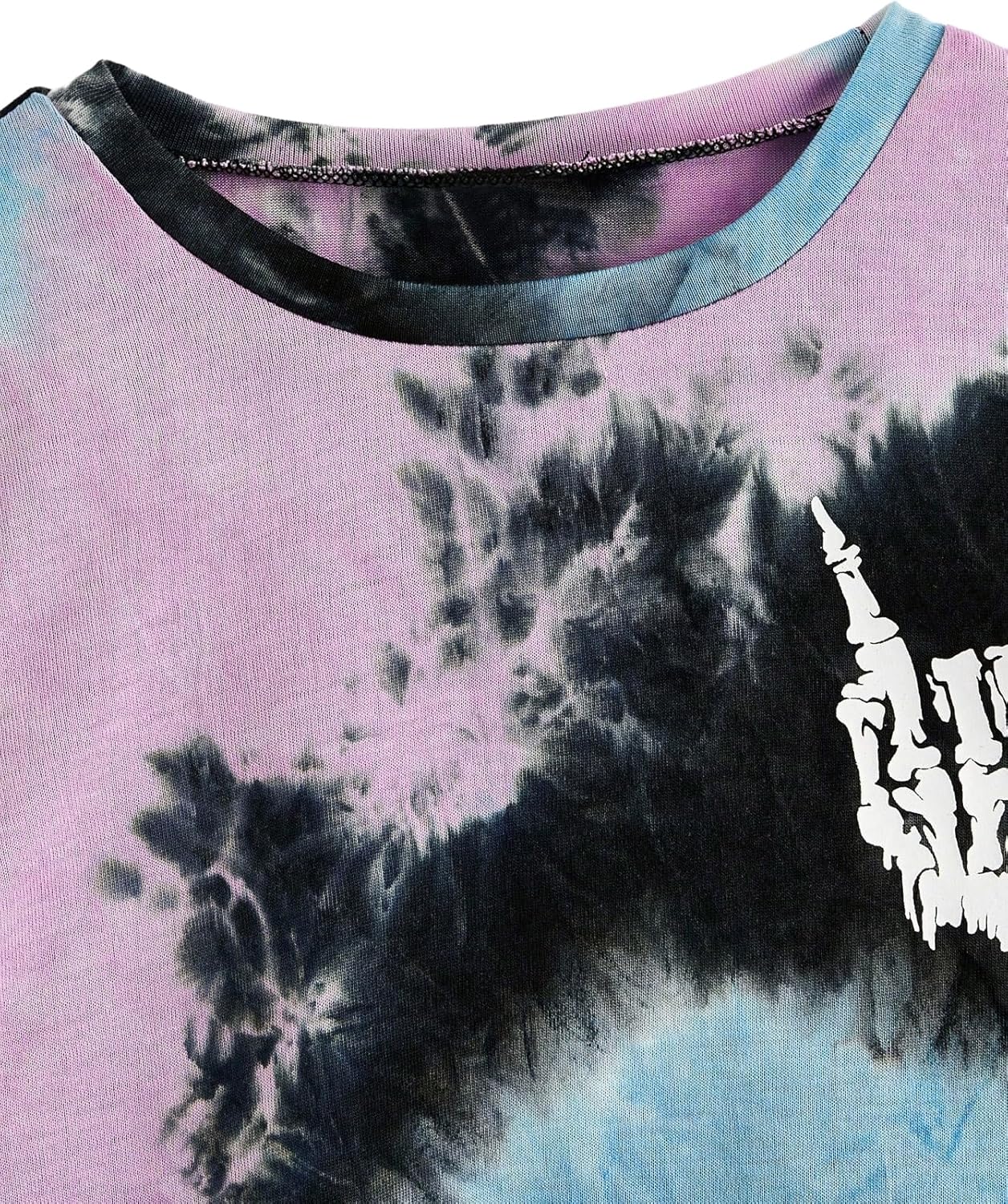 Verdusa Boy's Tie Dye Short Sleeve Casual T-Shirt Top Round Neck Summer Tee Tops - Image 3