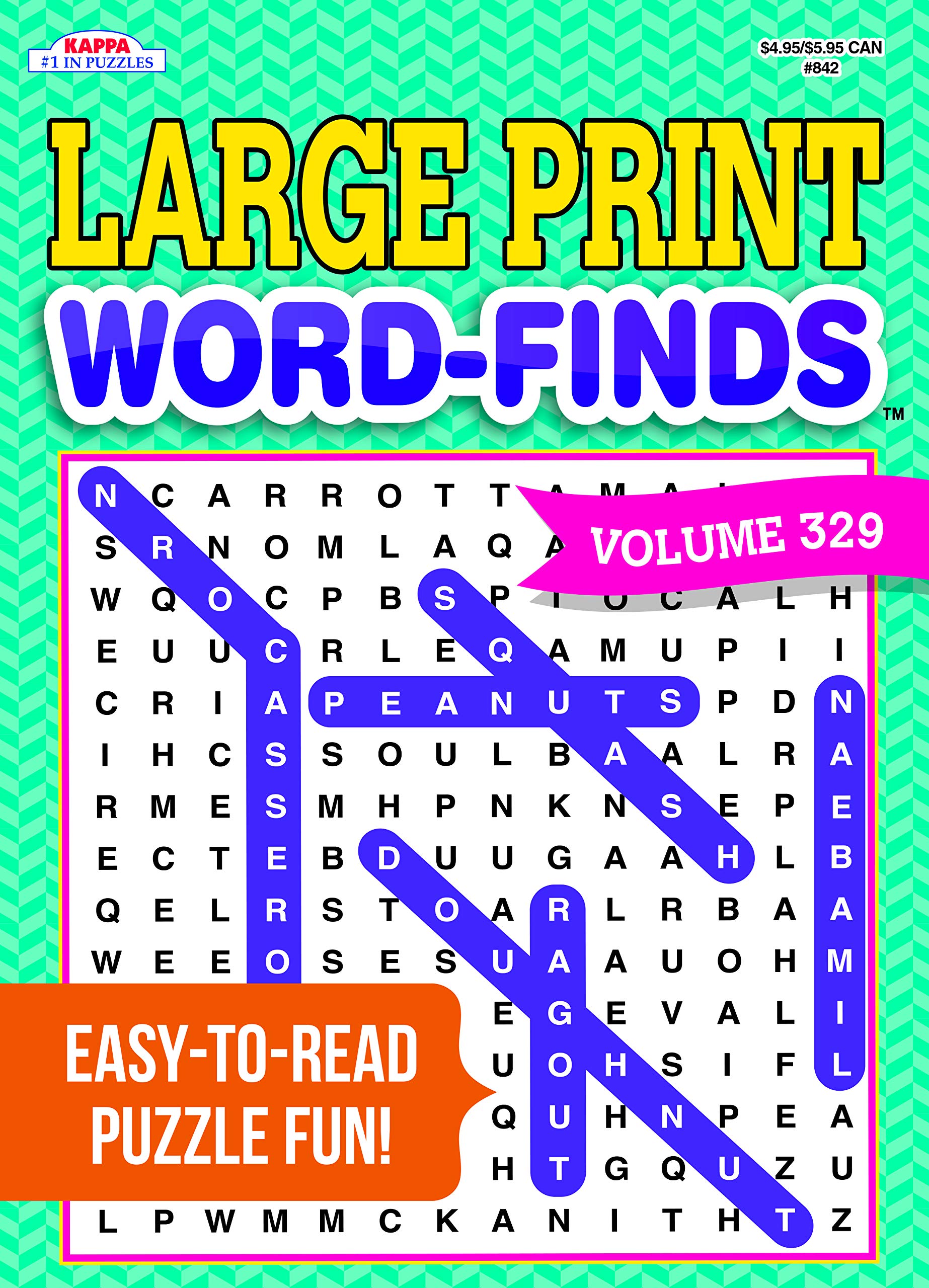 Large Print Word-Finds Puzzle Book-Word Search Volume 329 Paperback – March 15, 2021
