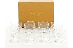 Hosley's Sparkling Collection of Clear Glass Tea Light Candle Holders