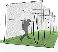 Murray Sporting Goods 40ft Backyard Baseball Softball Batting Cage with Frame & Premium 60-Ply Netting
