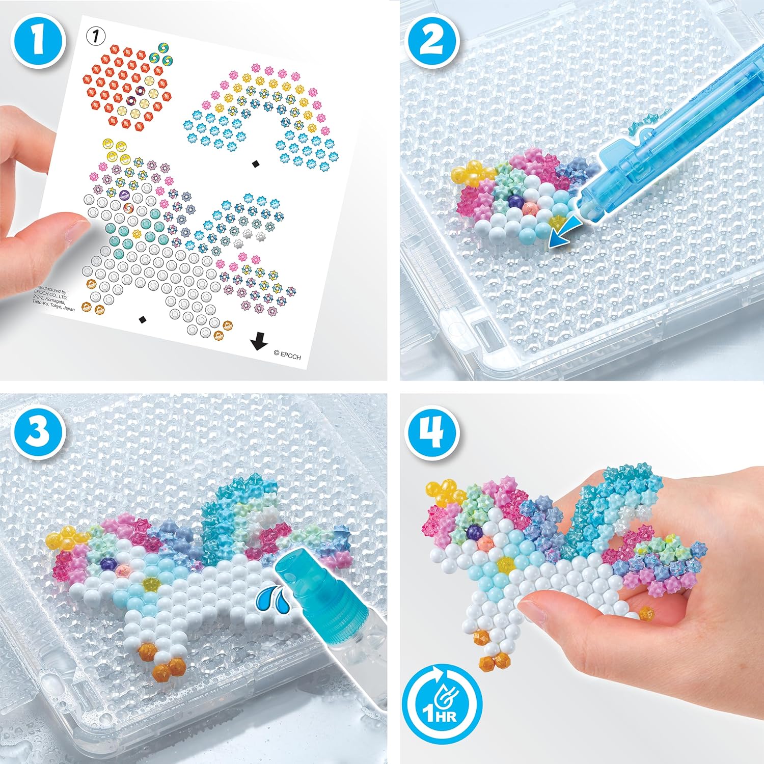 Aquabeads Designers Carry Case, Kids Crafts, Beads, Arts and Crafts, Complete Activity Kit for 4+