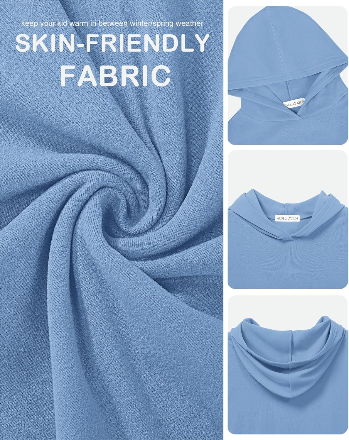 Kids Hoodeis Girls Cute Sweatshirts Pullover Long Sleeve Crewneck Drop Shoulder Tops 2025 Trendy - Image 7