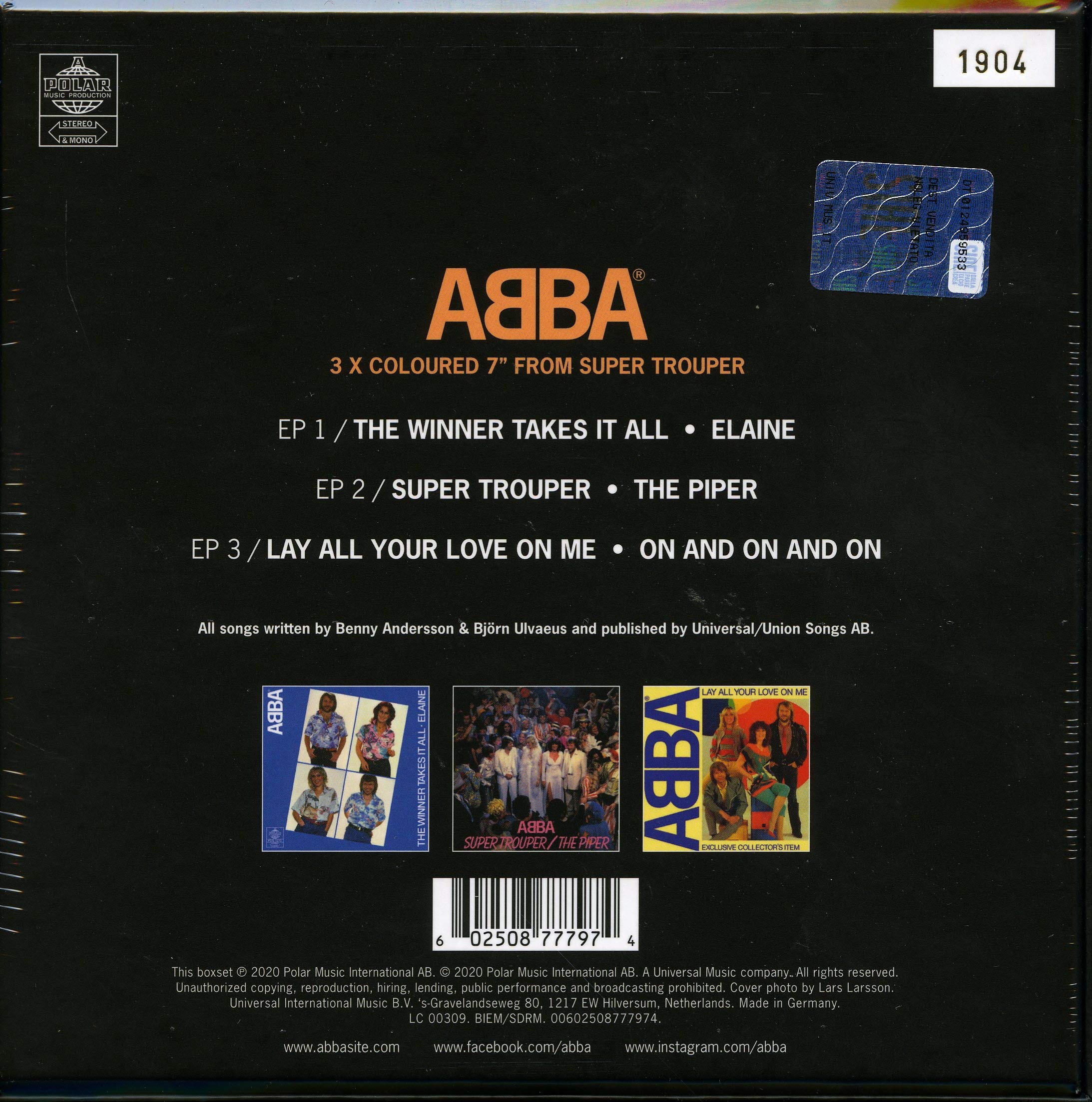 Super Trouper - Singles Box Picture Disc 7"