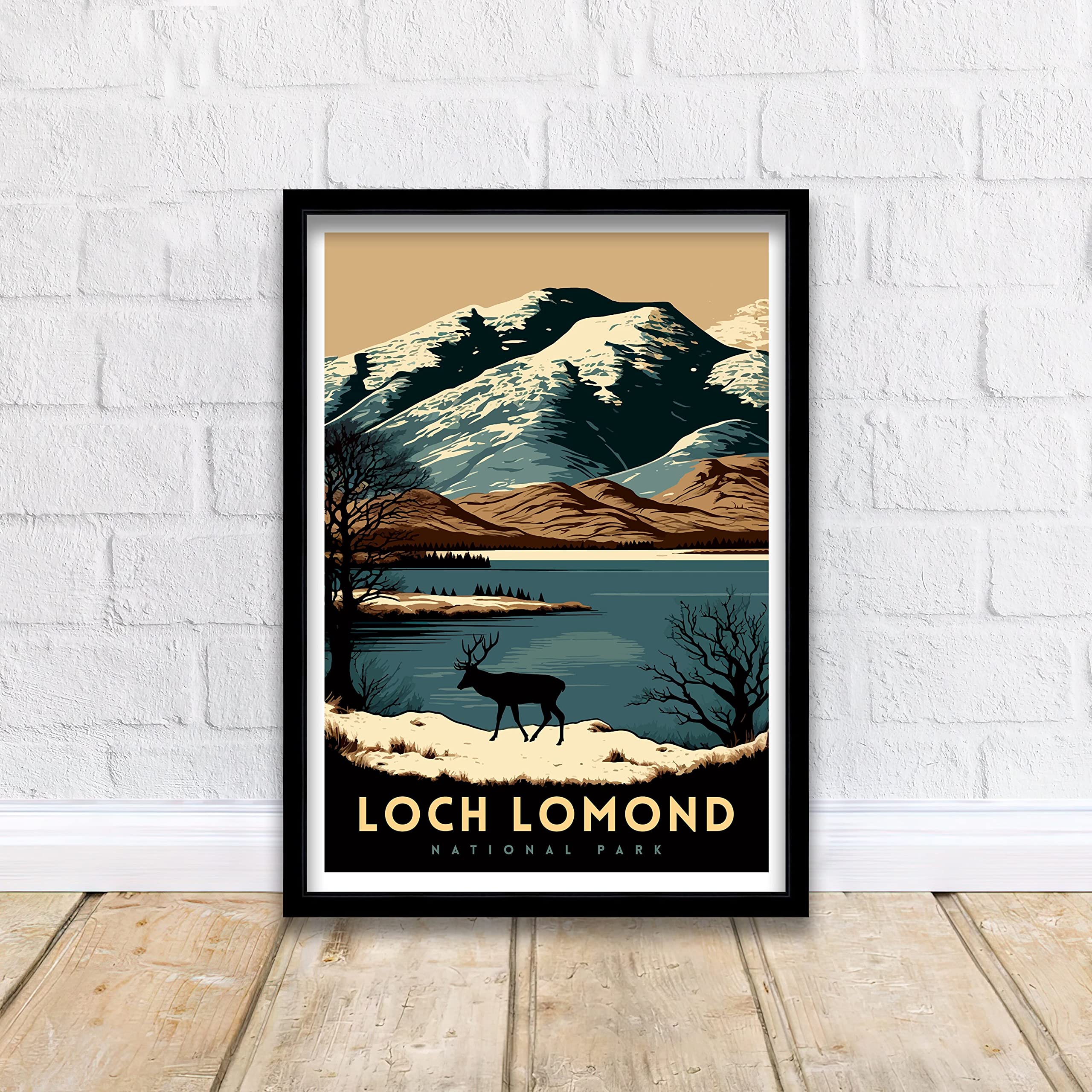 Loch Lomond Travel Print | Scotland | Loch Lomond Print | Travel Poster | Scotland Print | Wall Art | National Park | Scottish Highlands #6