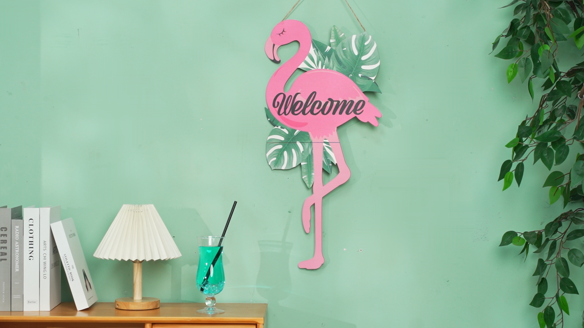 Amazon.com: Menkxi 27.5 Inch Tall Flamingo Welcome Door Sign