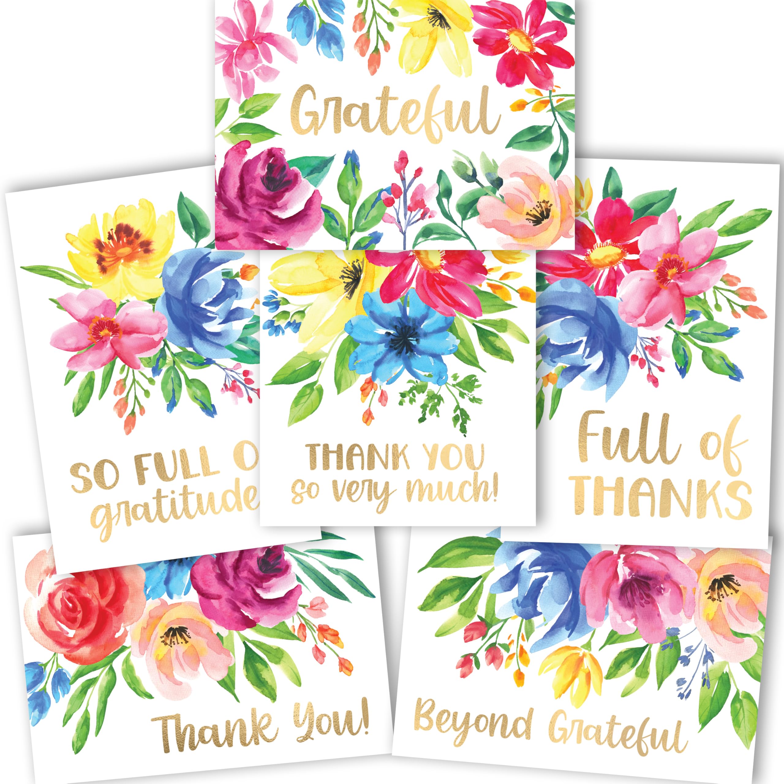 Hadley Designs Bulk Thank You Cards with Envelopes - 24 Kids Thank You Cards For Teachers, Cute Thanks Blank Cards and Envelopes, Fun Appreciation