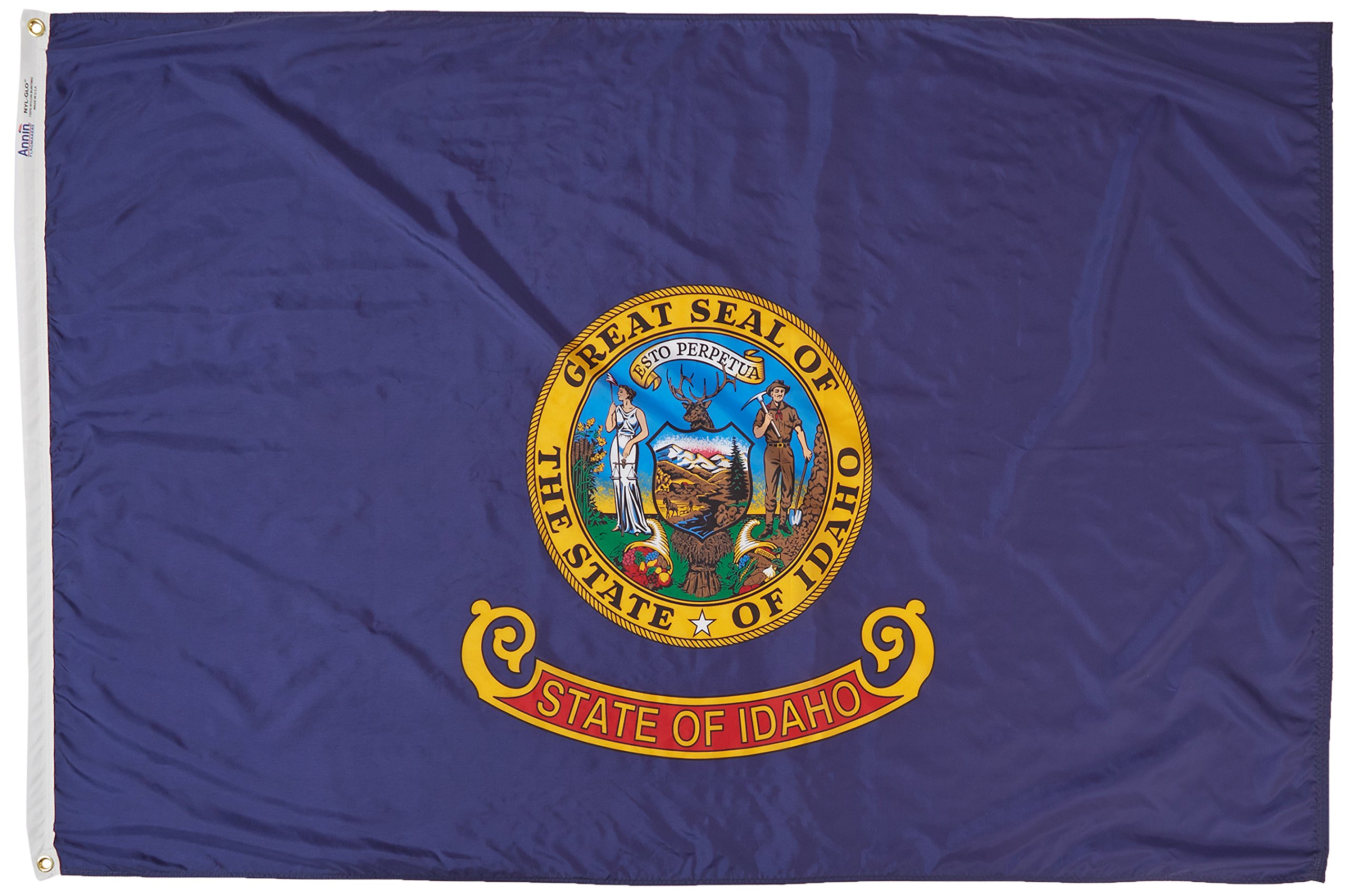 Annin Flagmakers Model 141370 Idaho Flag USA-Made to Official State Design Specifications, 4 x 6 Feet,