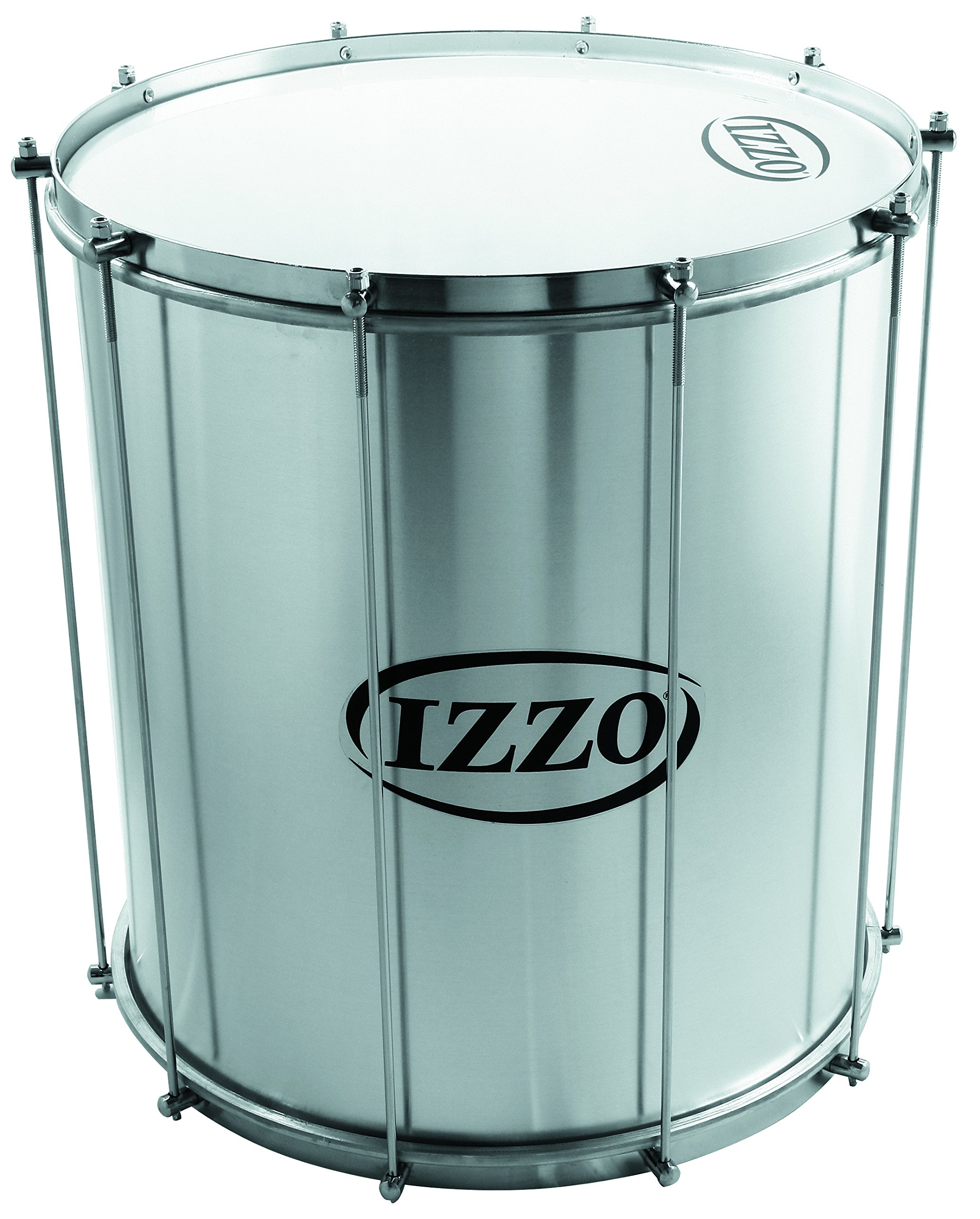 Izzo Pro corto Surdo aluminio 14 "x 40 cm plateado