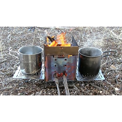 Portable Campfire Firebox Bushcraft Camp Stove Kit Model Gen 2 5 inch