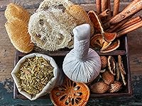 Vista 3 de Bola de masaje de hierbas tailandesas premium, bola de compresión de aroma, 100% hierba natural para spa, 7.05 oz (7.05 oz.)