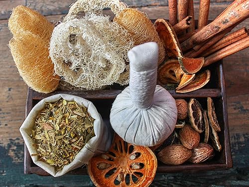 Miniatura 4 de Bola de masaje de hierbas tailandesas premium, bola de compresión de aroma, 100% hierba natural para spa, 7.05 oz (7.05 oz.)