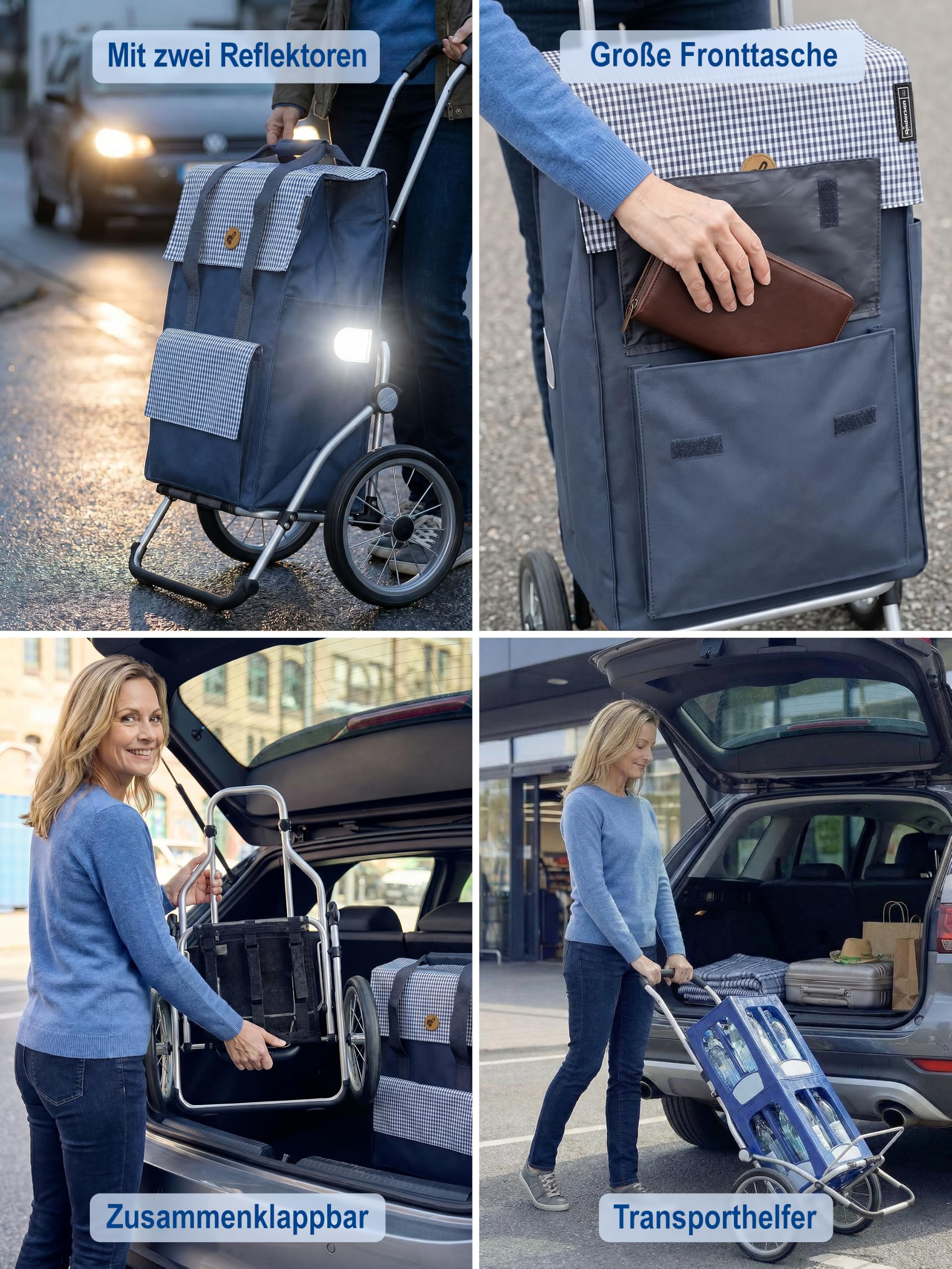 Andersen Einkaufstrolley - klappbar - 54 Liter