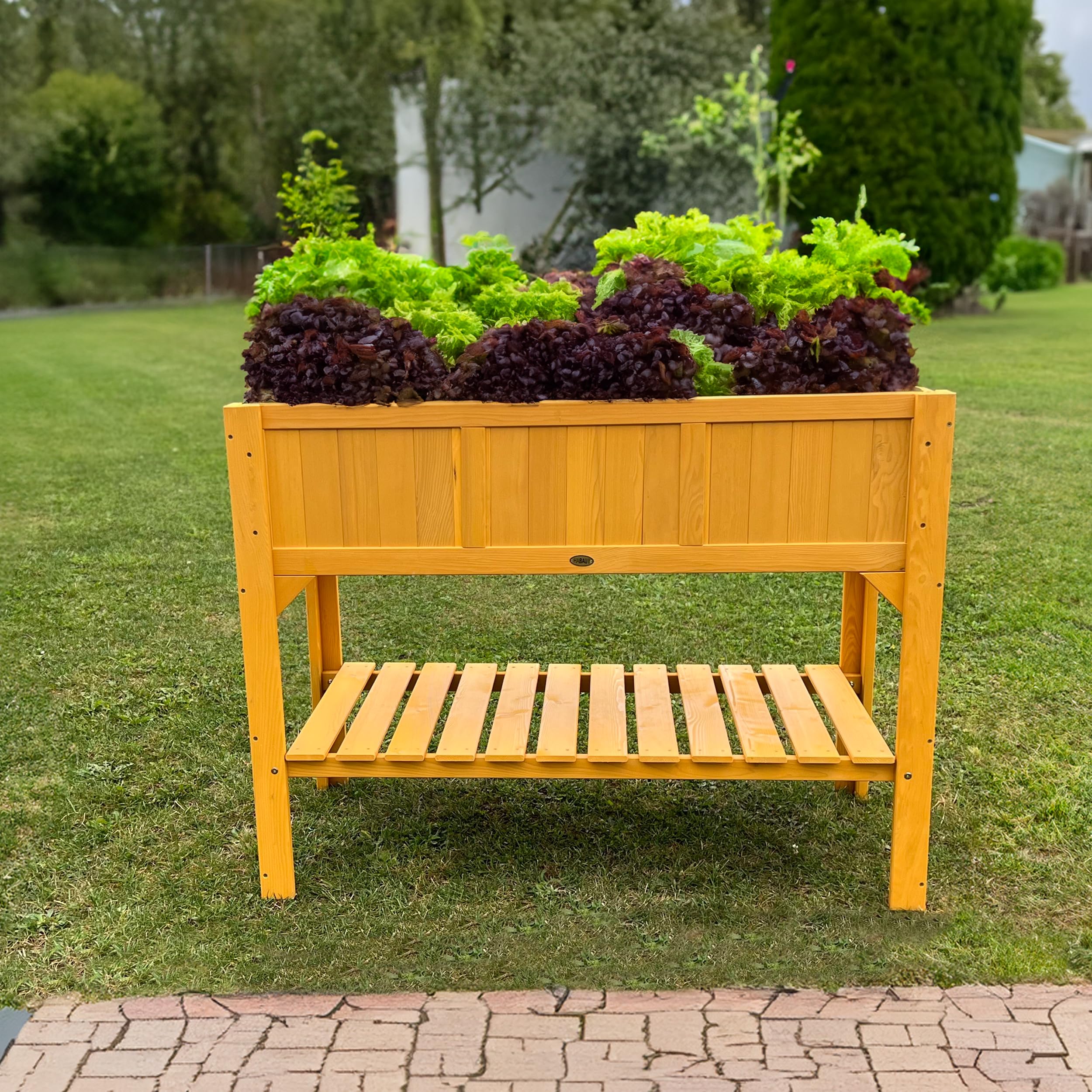 HABAU 2854 Jardinière surélevée avec étage inférieur de Stockage