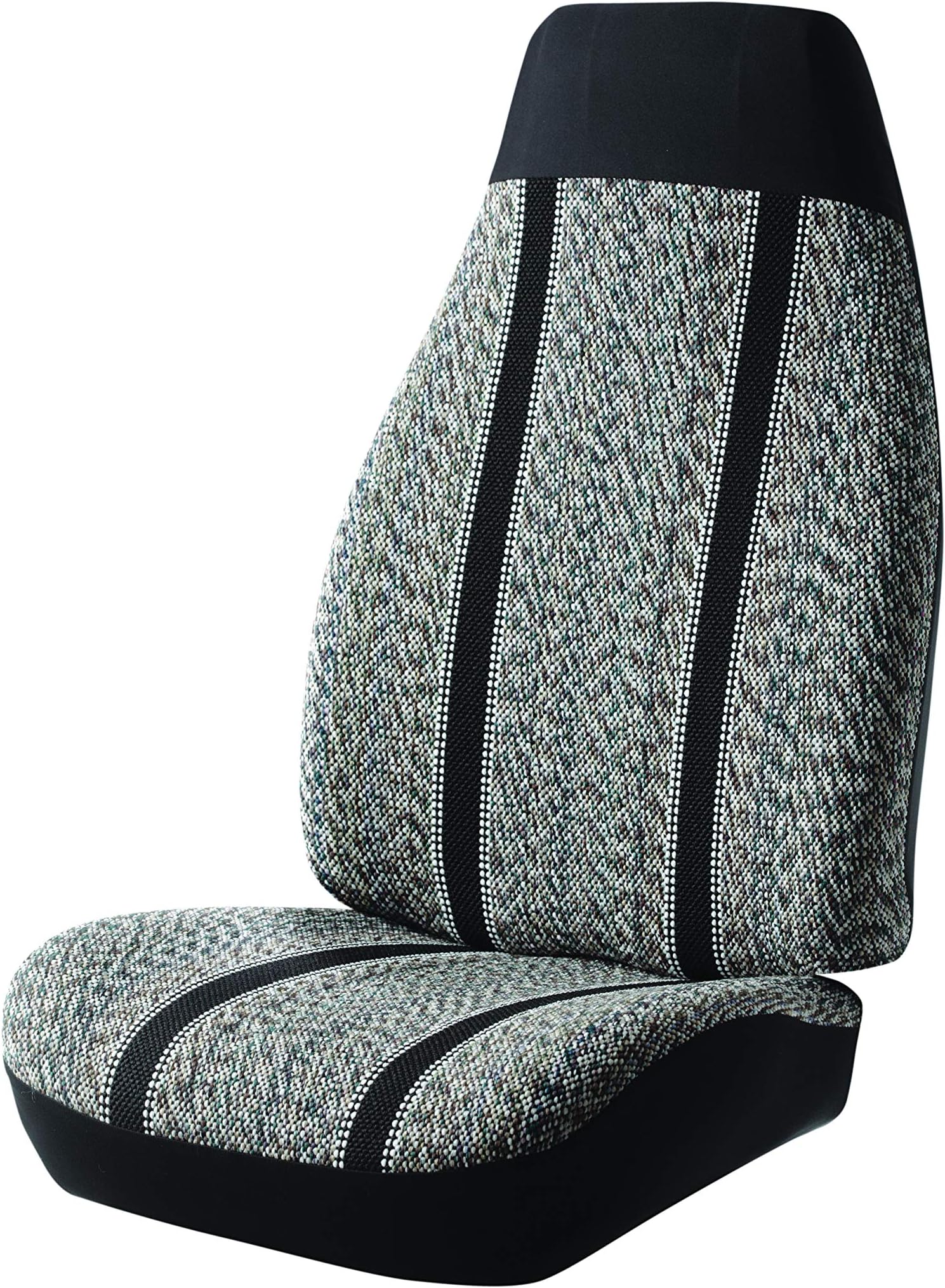 Fia TR47-30 BLACK Custom Fit Front Seat Cover Split Seat 40/20/40 - Saddle Blanket, (Black)