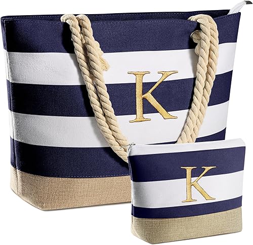 YOOLIFE Beach Bags for Women - Travel Canvas Beach Tote, Pool Waterproof Bag, Travel Essentials, Gifts for Women Birthday