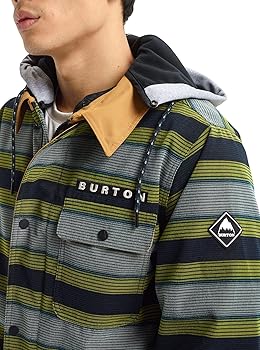 Amazon.com : Burton Mens Dunmore Jacket, Maize Sap Stripe, Large