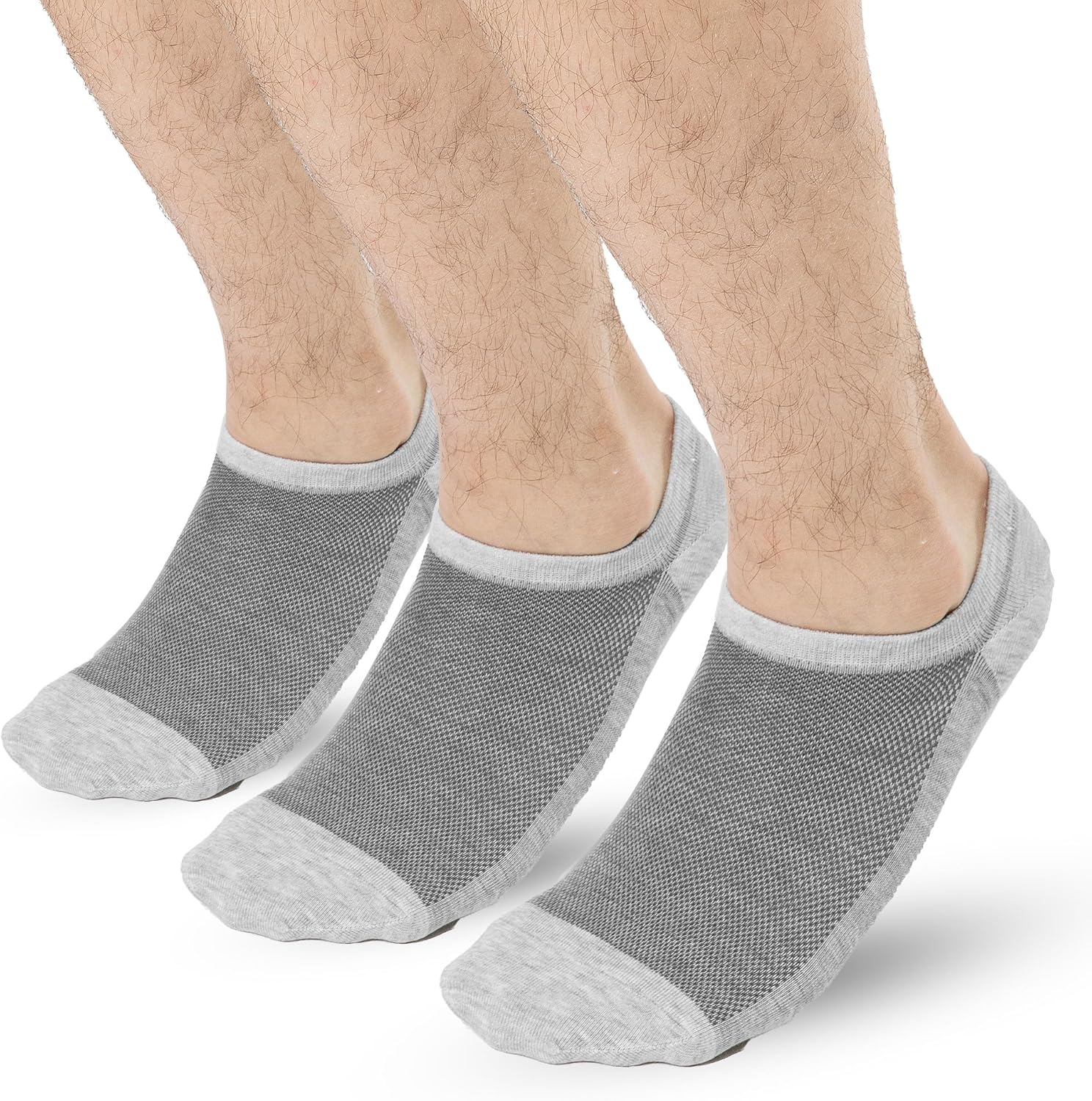 COOLMATE 6 Pairs Low Cut No Show Socks for Men, Invisible Casual Ankle Socks with Non-Slip Heel, Moisture-Wicking Cotton - Image 8