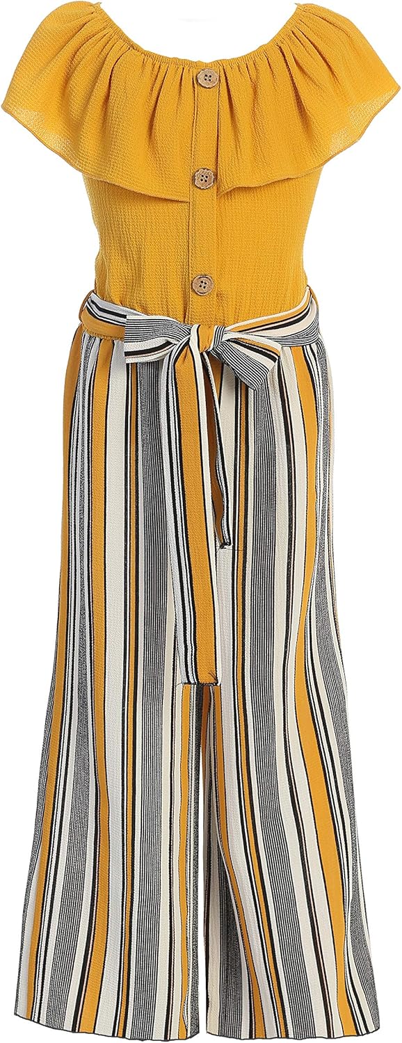 iGirlDress Girls Wide Leg Off Shoulder Elegant High Waist Rompers Palazzo Pants Trousers Jumpsuits USA 4-14: Clothing, Shoes & Jewelry