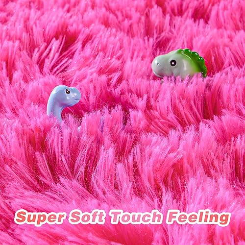 Vista 53 de JUNOVO - Alfombras de área ultra suaves de 3 x 5 pies, alfombras esponjosas para dormitorio, niños, niñas, bebés, sala de estar, suelo, cuarto