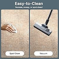 Vista 6 de Well Woven Alfombra de Pasillo y Escalera de Tamaño Personalizado - Asha Rome Beige Crema 26 Pulgadas de Ancho x 2 Pies de Largo Alfombra