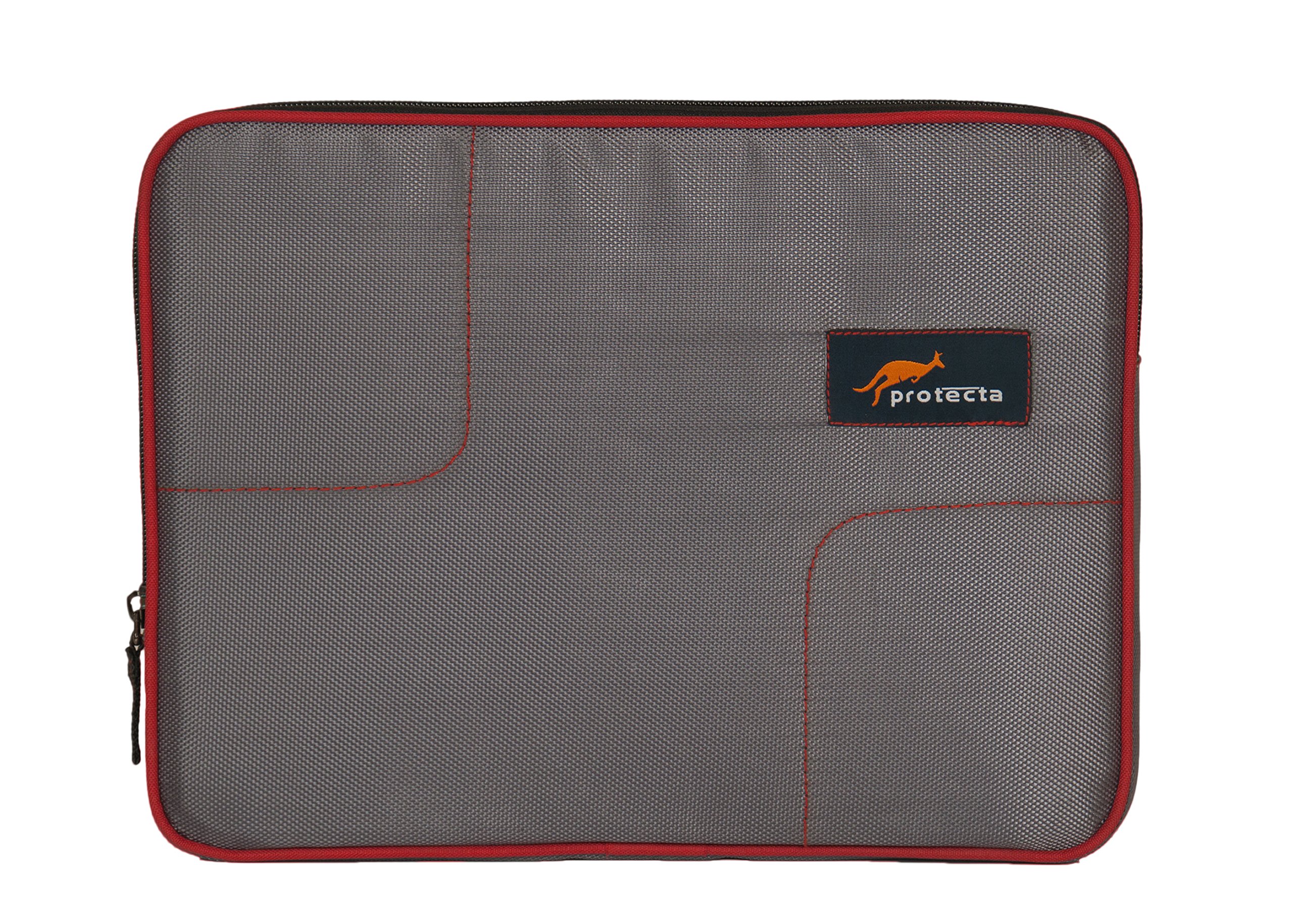 Protecta Square Cut Laptop Sleeve for Laptops with Screen Size up to 15.6 Inch (Grey & Red) - Elementary Series (B01N3V95PS) Amazon Price History, Amazon Price Tracker