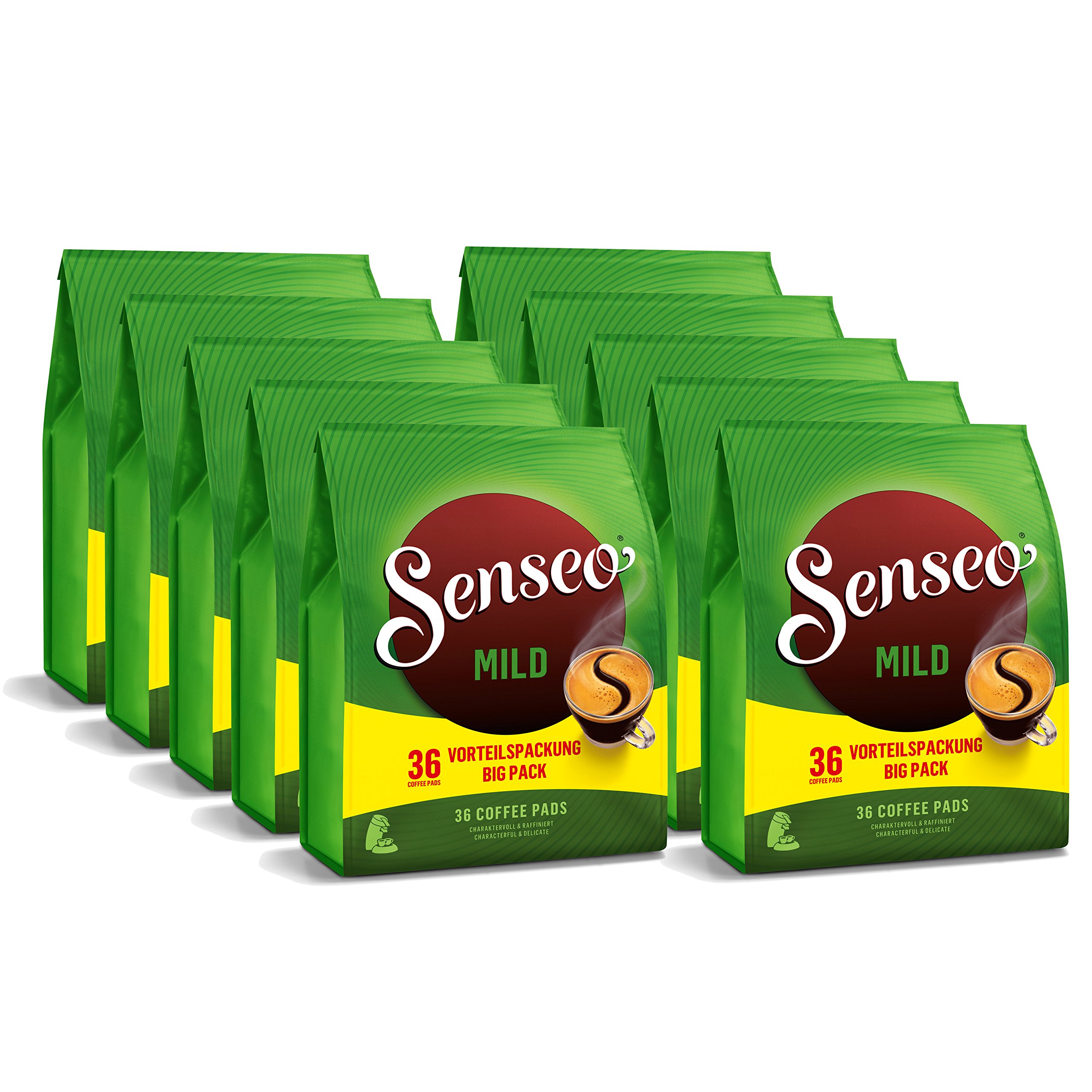Senseo Mild Roast Coffee, 360-count Pods (10 Bags of 36 Pods)