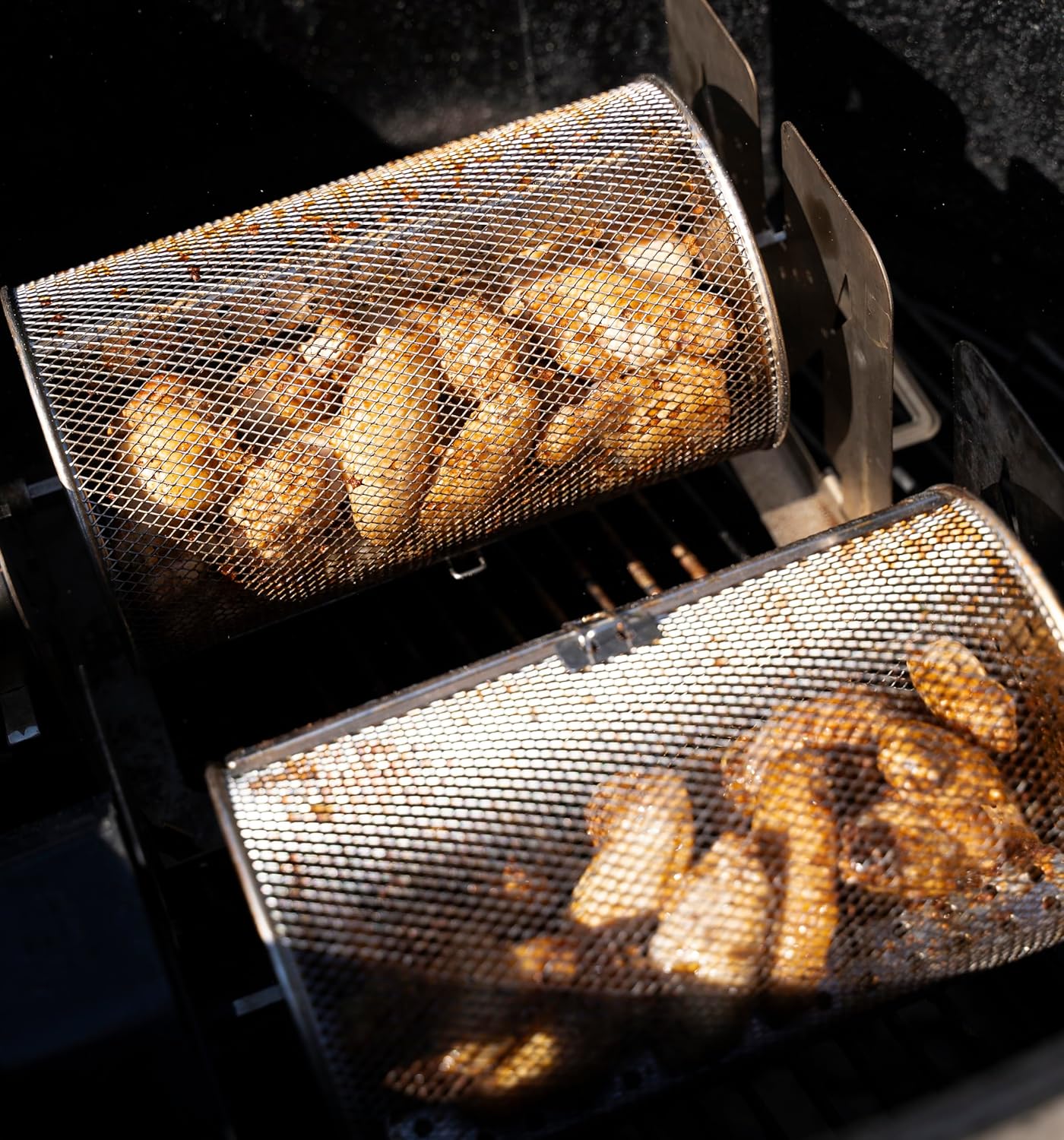 ROTO-Q 360 Rotisserie Tumble Basket: Elevate Your Grilling Game! Perfect for Chicken Wings, Coffee Beans, and More (Compatible Only with ROTOQ360 Rotisserie)