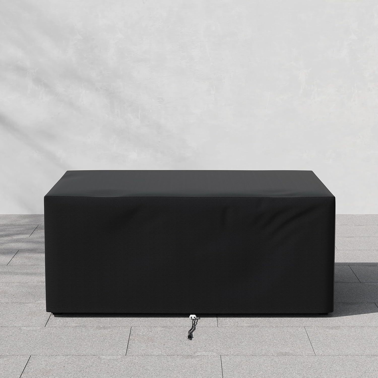 Homary Outdoor Fire Pit Cover, Waterproof 600D Tough Canvas Cover for Patio Fire Table, Wind & UV Resistant with Drawstrings