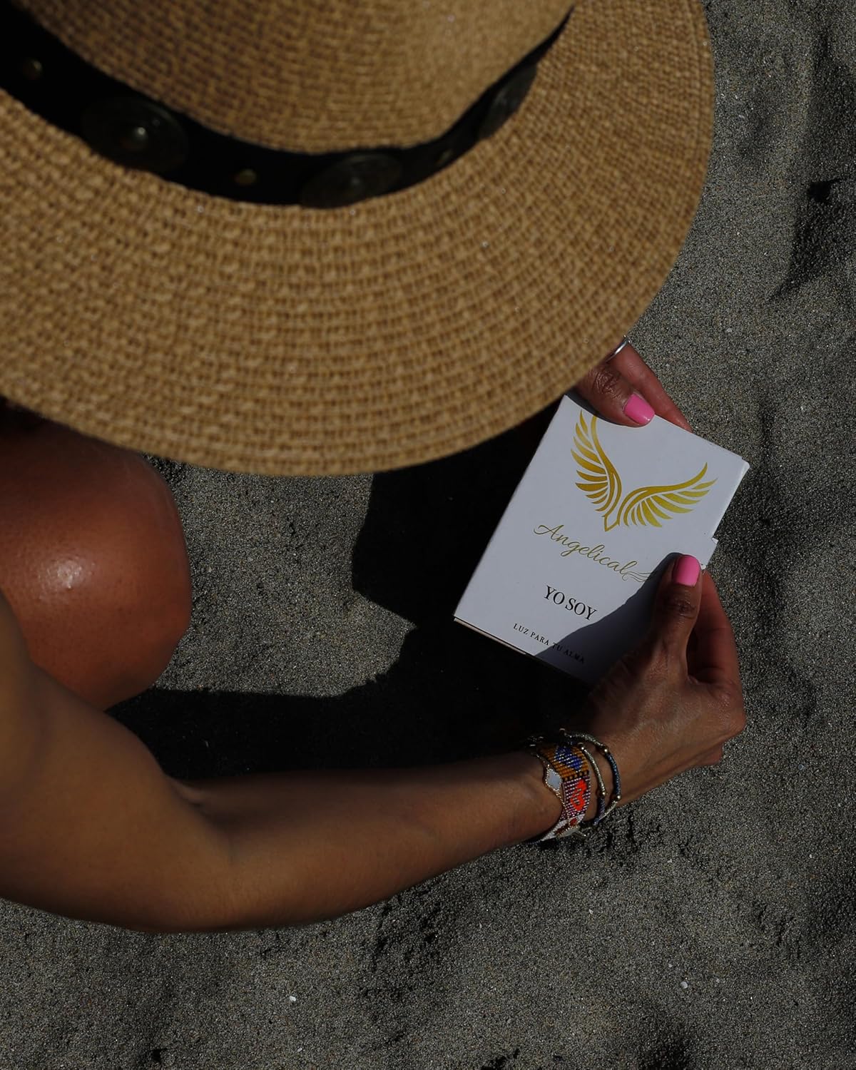 Cartas de Afirmación Angelical Yo Soy - 31 Cartas de Motivación, Autoayuda y Mindset en Español - Kit de Regalo Espiritual con Bolsa de Lienzo Artesanal - Luz para tu Alma