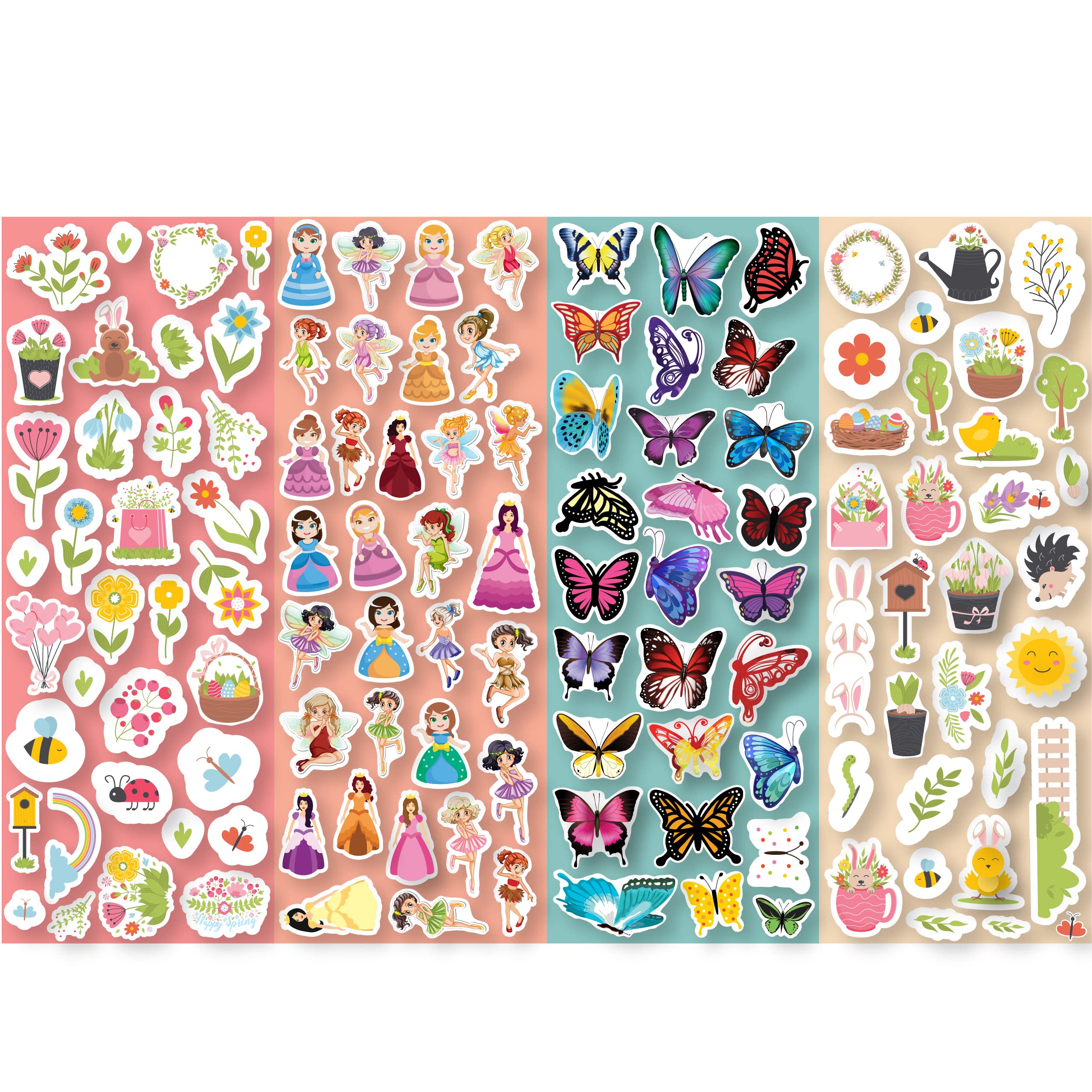 ISEE 360® Set of Fairy and Flowers Scrapbook Sticker for DIY Notebooks Diary Journal Laptop Mobiles Decorative Vinyl Printed Stickers (A4 Size) (B0B2WGYR8P) Amazon Price History, Amazon Price Tracker