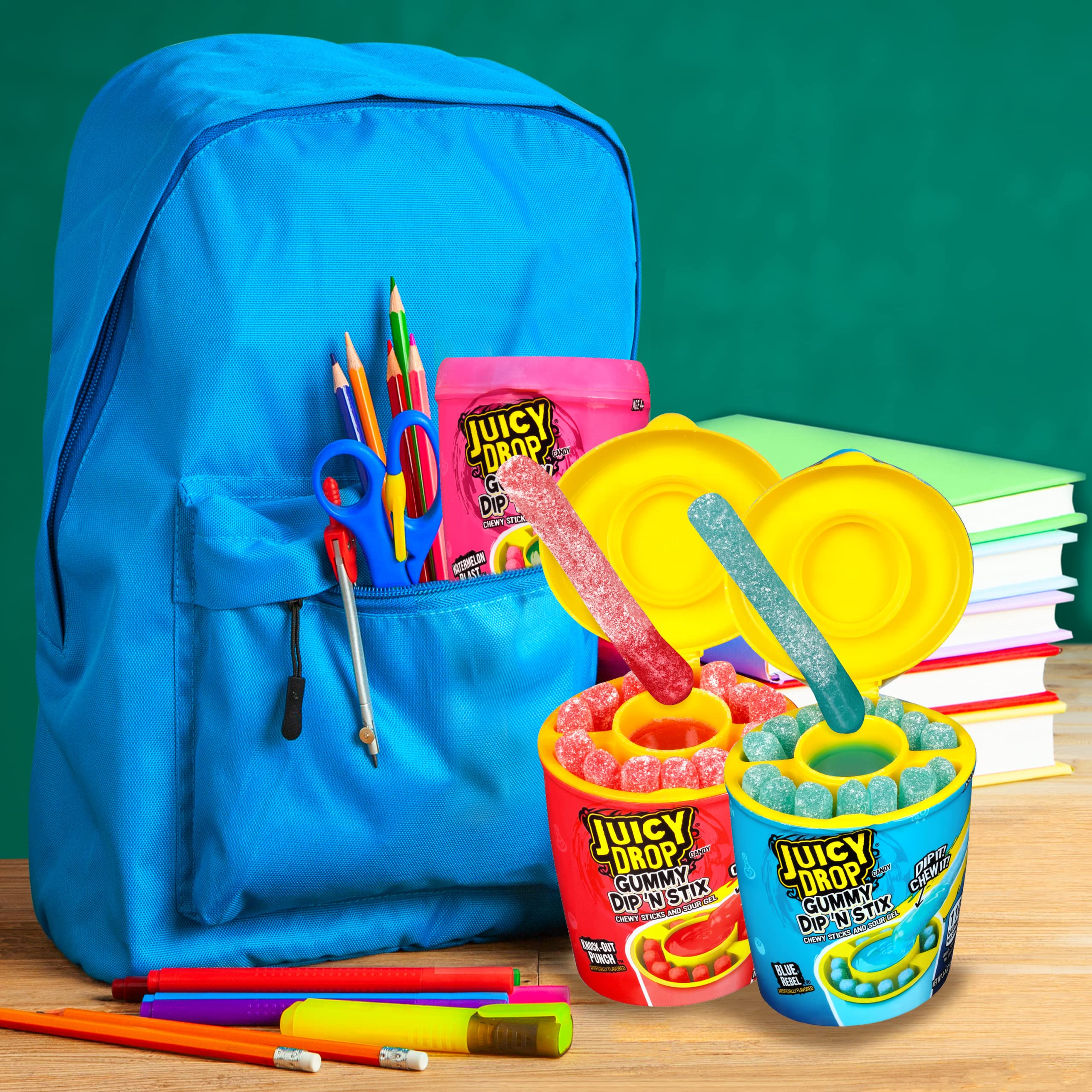 Buy Juicy Drop Dip ‘N Stix Back to School Sweet & Sour Candy Variety