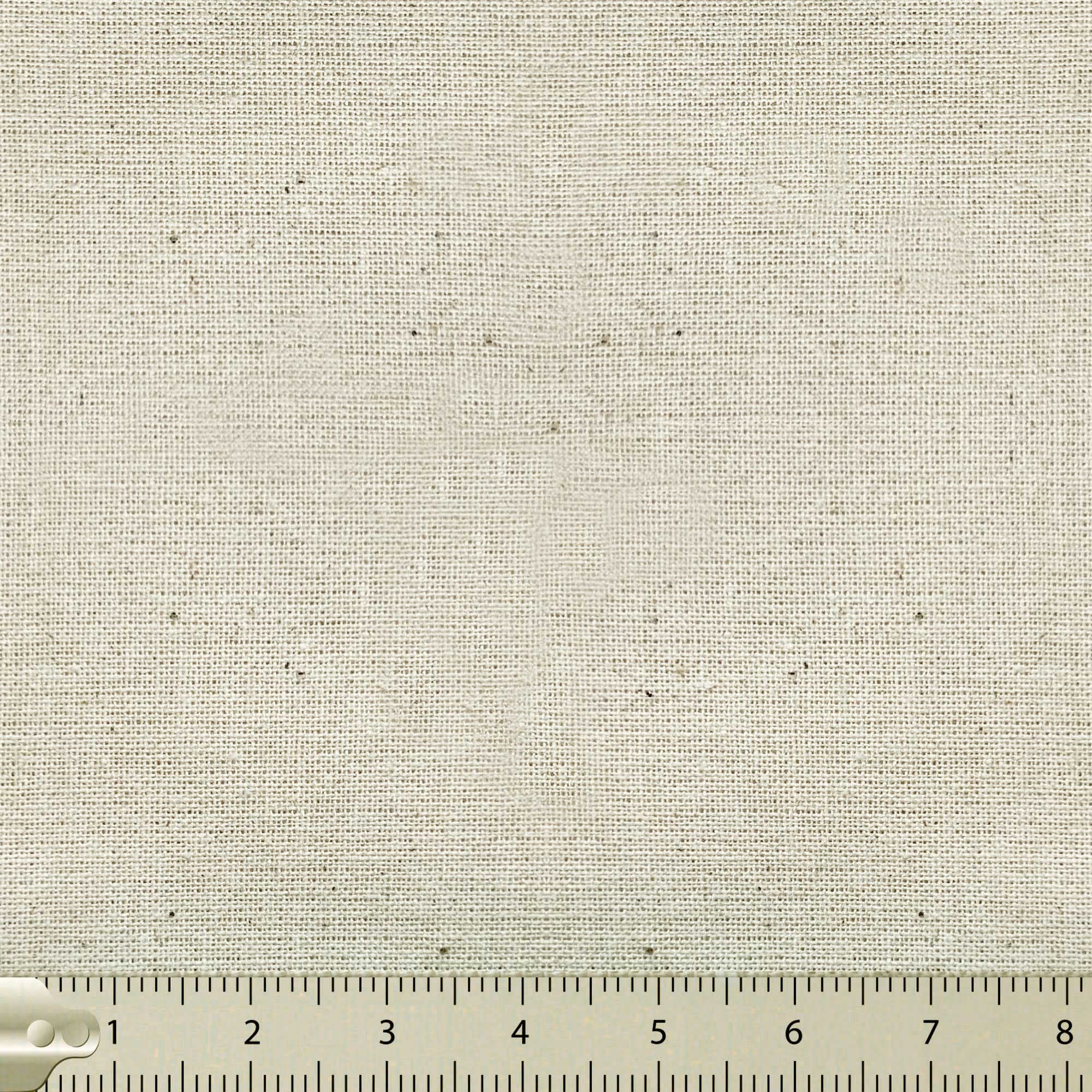 Tela de Loneta Lisa por Metros 100% algodón crudo sin blanquear. 3x1,70 m para Manualidades, Cortinas, Tapizar Sillas o Sofás. Pique "Panama". Calico. Lienzo Moreno (145 Gr)