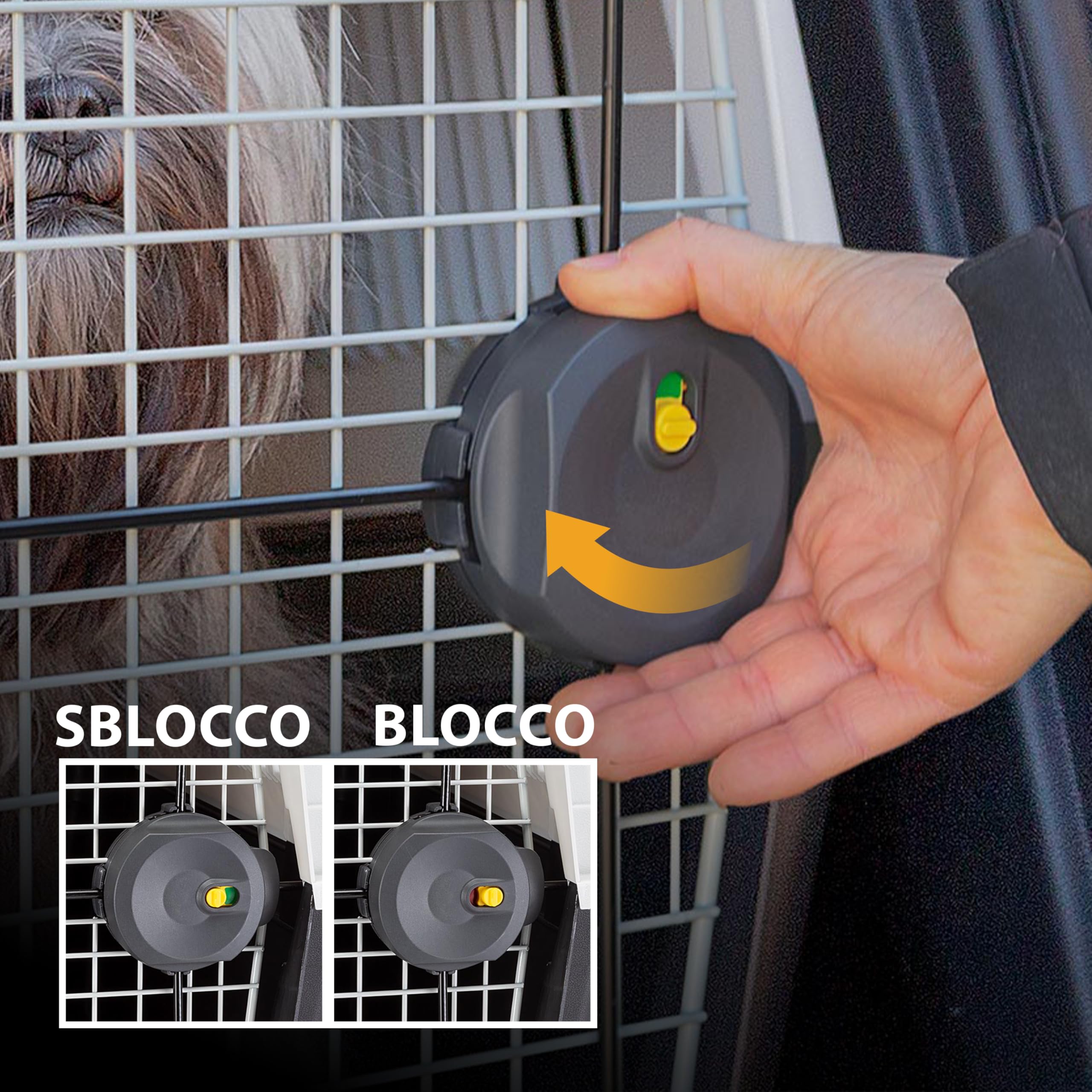 Ferplast Trasportino Atlas 30 EL – Per Cani E Gatti Fino A 15 Kg, In Plastica Riciclata, 60x40x38 Cm, Colore Verdone, Porta In Ferro E Maniglia