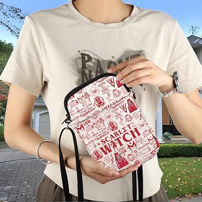 FOTAP Witch Merch Crossbody Bag Women Hero Movie Merchandise Shoulder Bag Witch Bag Hero Gift Wanda Witch Mocie Merch