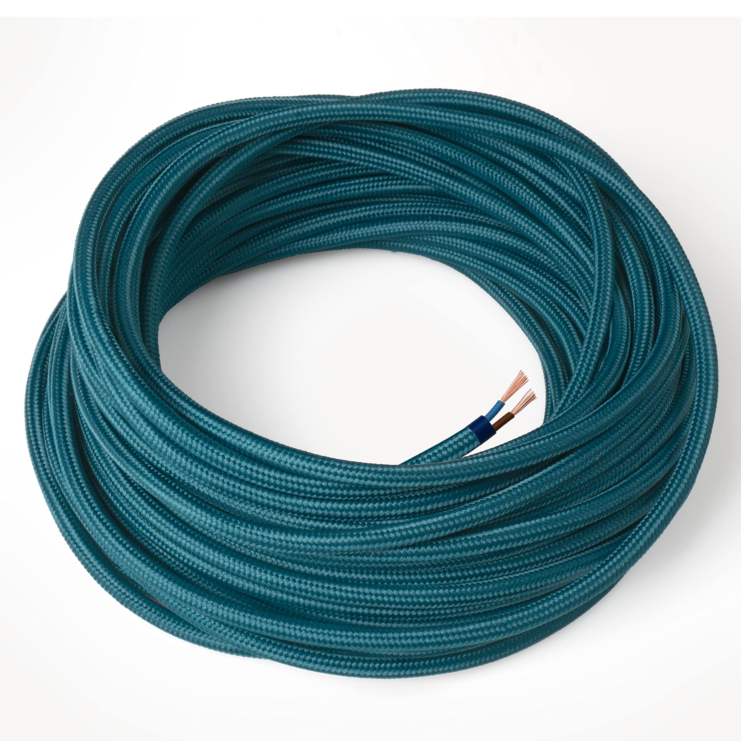 Cavo Elettrico In Tessuto Bianco 5mt | 2x0,75mm² | Per Lampade Sospensive | Design Elegante E Sicuro - Foto 8