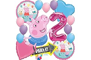 Anagram Peppa Pig Party Supplies Foil Balloon Bouquet Decoration