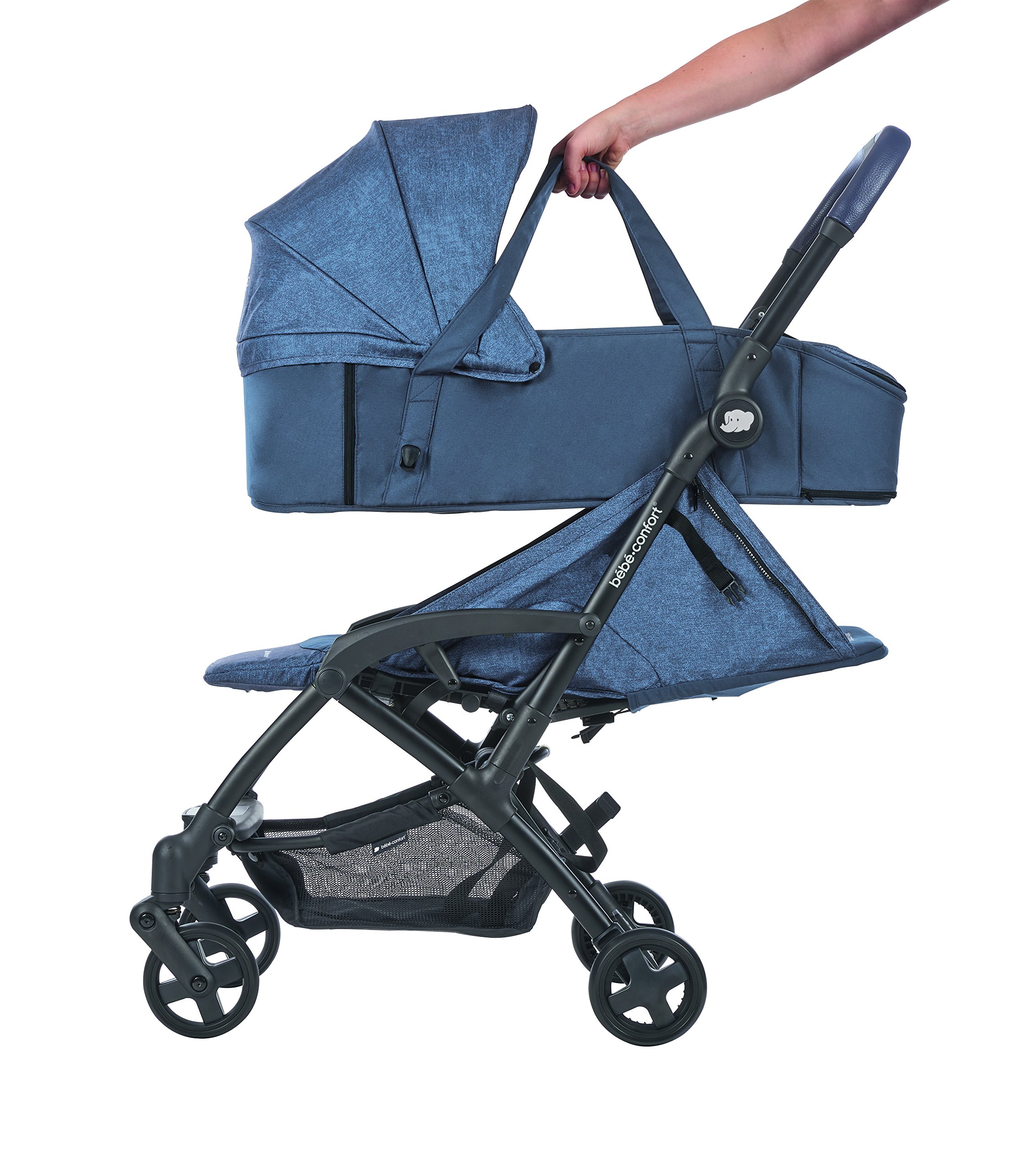 Bébé Confort Nacelle Souple pour Poussette Laika, de la Naissance à 6 Mois 0-10 kg, Nomad Blue