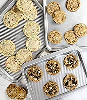 Vista 2 de USA Pan Bakeware Sartén de Acero Aluminizado para Galletas con Cavidades, Grande