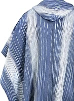 Vista 6 de INTI ALPACA Poncho con capucha de alpaca para hombre, capa de lana con capucha, poncho largo de invierno, cómodo abrigo de casa, color sólido