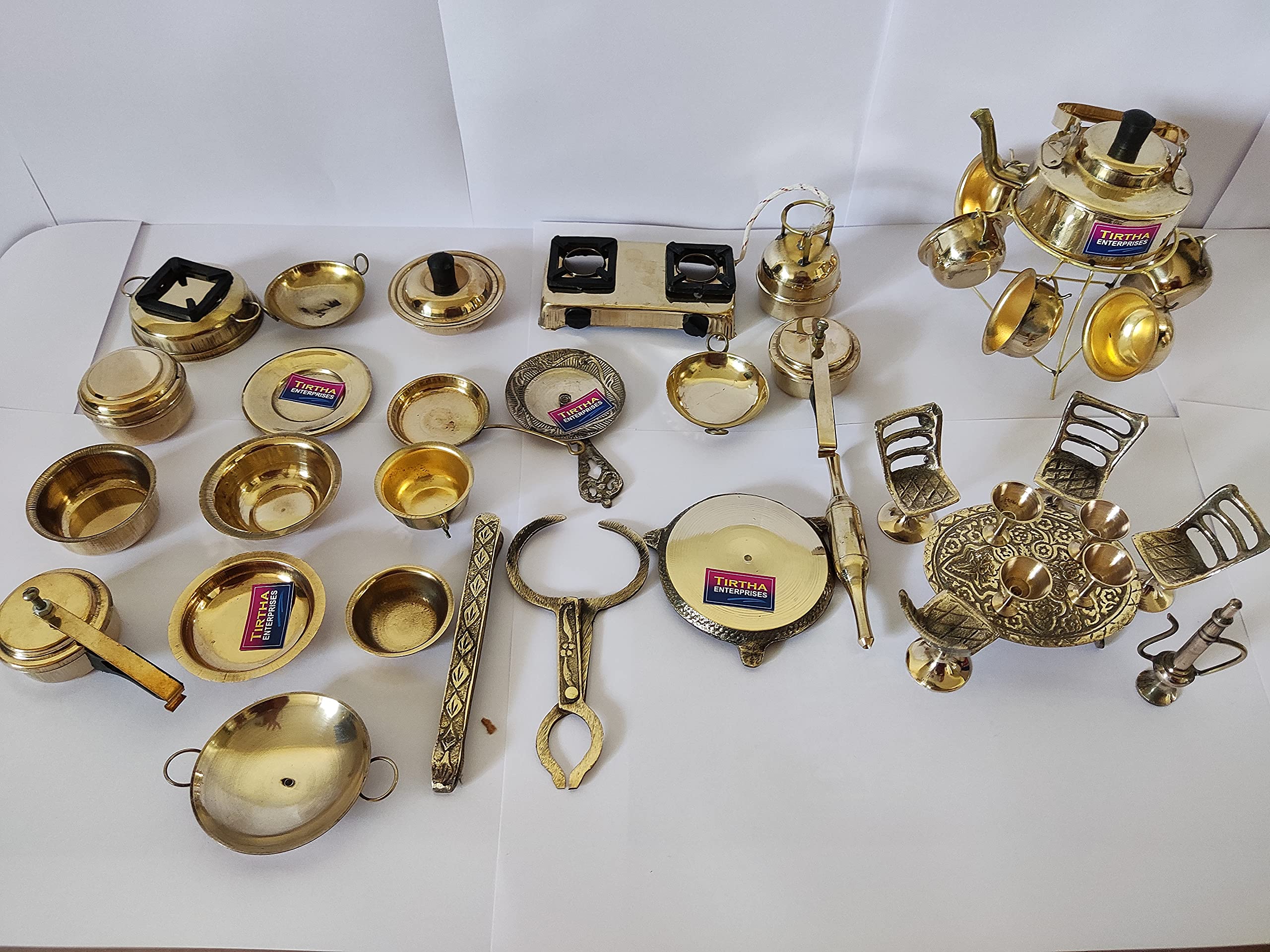See full amazon price history chart for Tirtha Enterprises Brass Miniature Kitchen Toys for Girls and Boys Set of 40 peices Golden Colour Tirtha Enterprises Brass Miniature Kitchen Toys for Girls and Boys Set of 40 peices Golden Colour (B0968YW3B3) Amazon Price History, Amazon Price Tracker