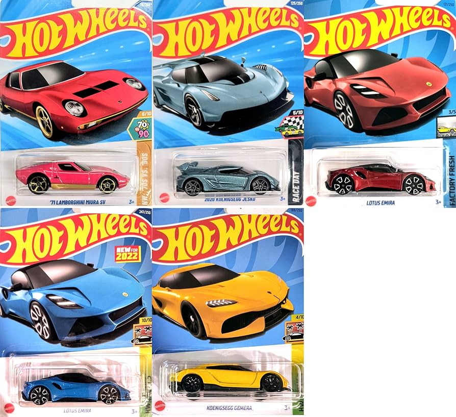 Hot Wheels 2019 HW Roadsters Mainline 5 Car Set Bundle Version 2 Hot Wheels 2019 HW Roadsters Mainline 5 Car Set Bundle Version 2