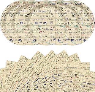 48 Pcs Due Date Card Book Club Vintage Beverage Napkins and plate Decorations Book Lovers Gifts or Reading Themed Dinnerware Party Supplies