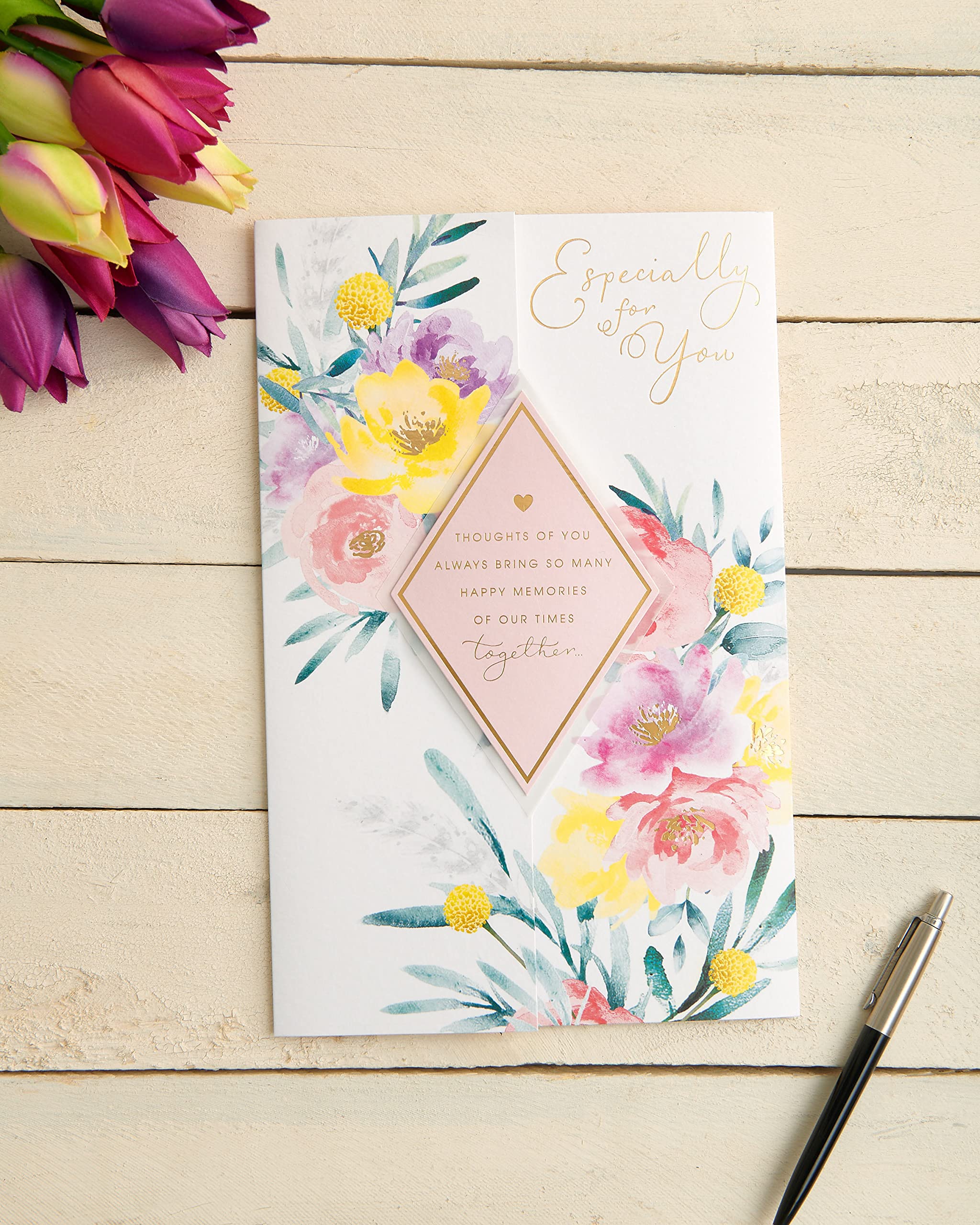 UK Greetings Mother's Day Card With Envelope - Beautiful Floral Design, Multi, 178x273mm - Image 3