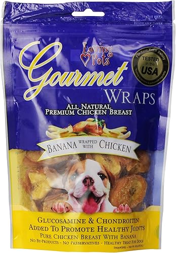 Miniatura 5 de Loving Pets todos los Apple y pollo Wraps Premium con Glucosamina y naturales Dog Treats Chondroitin 6oz