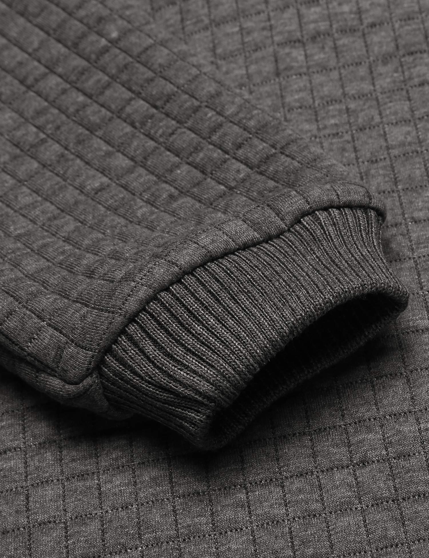 COOFANDY Felpa con Cappuccio da Uomo a Maniche Lunghe da Lavoro Pullover Jacquard a Quadri con Cappuccio